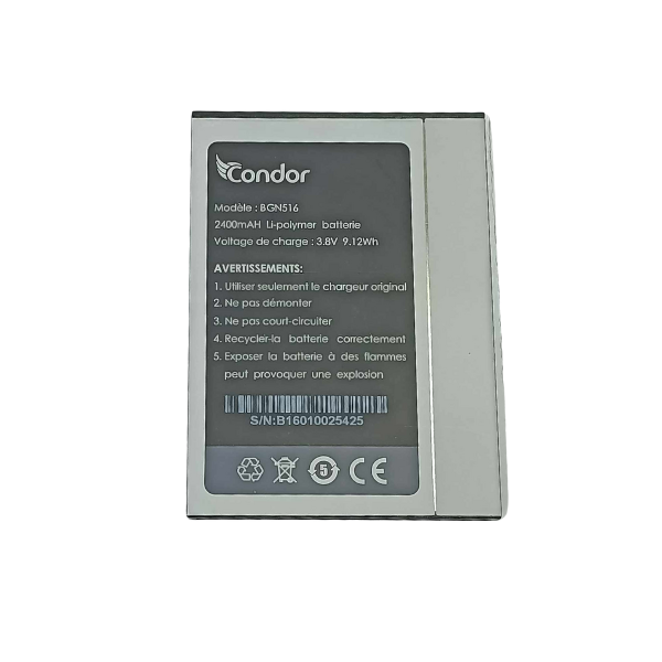 BATTERIE ORIGINAL CONDOR PLUME P7 (PGN514) – Image 2